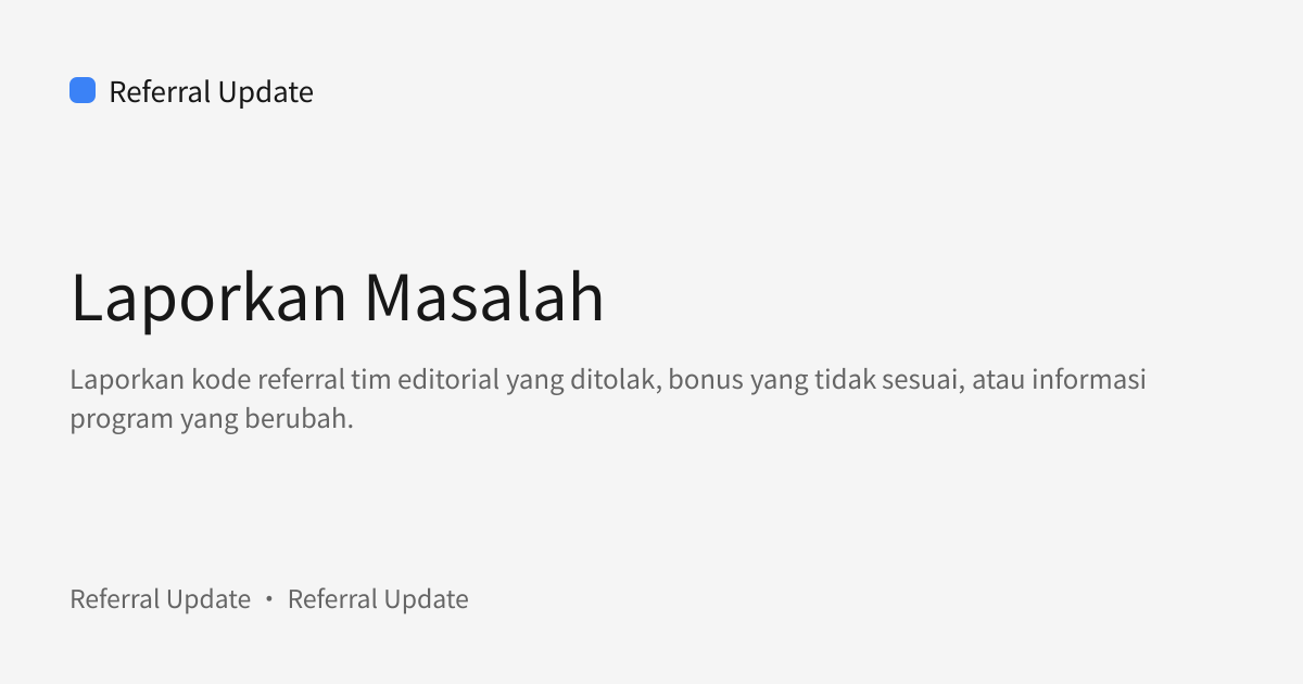 Sampul bagikan: Laporkan Masalah